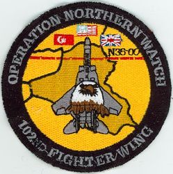 102d Fighter Wing Operation NORTHERN WATCH
