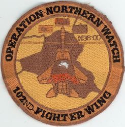 102d Fighter Wing Operation NORTHERN WATCH
Keywords: desert