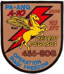 103d Expeditionary Fighter Squadron Operation IRAQI FREEDOM 2008
Keywords: desert
