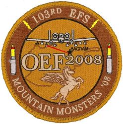 103d Expeditionary Fighter Squadron Operation ENDURING FREEDOM 2008
Keywords: desert