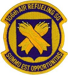 106th Air Refueling Squadron
Translation: SUMMO EST OPPORTUNITAS = There is Opportunity at the Top

