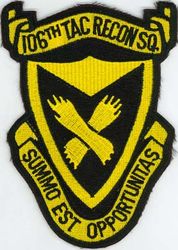 106th Tactical Reconnaissance Squadron
Translation: SUMMO EST OPPORTUNITAS = There is Opportunity at the Top
