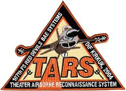 107th Fighter Squadron Operation Iraqi Freedom 2004 Theater Airborne Reconnaissance System 
Keywords: desert