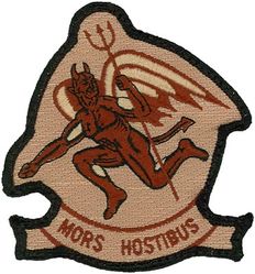 107th Fighter Squadron 
Translation: MORS HOSTIBUS = Death to Our Enemies
Keywords: desert