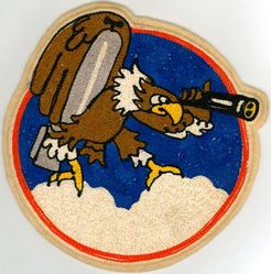 108th Bombardment Squadron, Light and 108th Fighter-Bomber Squadron
European made while the squadron was in France, then worn after being redesignated a FBS and relocating to Chicago Midway Airport and O'Hare Field. 
