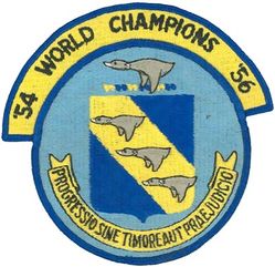 11th Bombardment Wing, Heavy World Champions 1954 & 1956
Translation: PROGRESSIO SINE TIMORE AUT PRAEJUDICIO = Progress Without Fear or Prejudice
