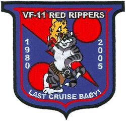 Fighter Squadron 11 (VF-11) Inactivation
VF-11 "Red Rippers"
2005
Grumman F-14D Tomcat
