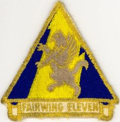 Fleet Air Wing 11 (FAW-11)
Established as Patrol and Reconnaissance Wing ELEVEN on 15 Aug 1942. Redesignated Fleet Air Wing ELEVEN (FAW-11) on 1 Nov 1942; Patrol Wing ELEVEN (PATWING 11) on 30 Jun 1973; Patrol and Reconnaissance Wing (COMPATRECONWING ELEVEN)(CPRW-11) in 1998.
