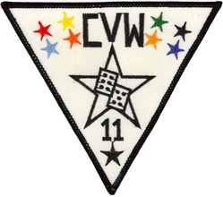 Carrier Air Wing 11 (CVW-11)
Established as Carrier Air Group ELEVEN (CVG-11) on 10 Oct 1942. Redesignated Carrier Air Wing ELEVEN (CARAIRWING ELEVEN) (CVW-11) on 20 Dec 1963-.
