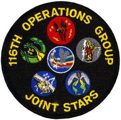 116th Operations Group Gaggle
Gaggle consists of (clockwise from top): 16th Airborne Command and Control Squadron, 128th Airborne Command and Control Squadron, 93d Computer Support Squadron, 330th Combat Training Squadron, 12th Airborne Command and Control Squadron, and 93d Operations Support Squadron (Center).

