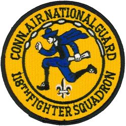 118th Tactical Fighter Squadron
Organized as 118th Aero Squadron on 31 Aug 1917. Redesignated 639th Aero Squadron on 1 Feb 1918. Demobilized on 6 Jun 1919. Reconstituted and consolidated (1936) with 118th Observation Squadron which, having been alloted to NG, was activated on 1 Nov 1923. Ordered to active service on 24 Feb 1941. Redesignated: 118th Observation Squadron (Light) on 13 Jan 1942; 118th Observation Squadron on 4 Jul 1942; 118th Reconnaissance Squadron (Fighter) on 2 Apr 1943; 118th Tactical Reconnaissance Squadron on 11 Aug 1943. Inactivated on 7 Nov 1945. Redesignated 118th Fighter Squadron, and allotted to CT ANG, on 24 May 1946. 118th Fighter Squadron (SE) extended federal recognition on 7 Aug 1946. Redesignated: 118th Fighter-Interceptor Squadron on 28 Sep 1950;  118th Fighter-Bomber Squadron on 1 Dec 1952;  118th Fighter-Interceptor Squadron on 1 May 1956; 118th Tactical Fighter Squadron on 30 Nov 1957; 118th Fighter-Interceptor Squadron on 1 Sep 1960; 118th Tactical Fighter Squadron on 12 Jun 1971; 118th Fighter Squadron, 15 Mar 1992; 118th Airlift Squadron on 1 Apr 2008-.

