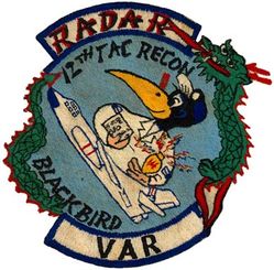 12th Tactical Reconnaissance Squadron, Night Photographic Radar Technician
RB-66 aircraft.
