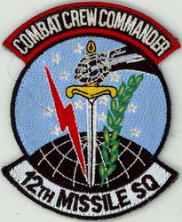 12th Missile Squadron Combat Crew Commander
