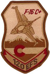 120th Expeditionary Fighter Squadron F-16 
Keywords: desert