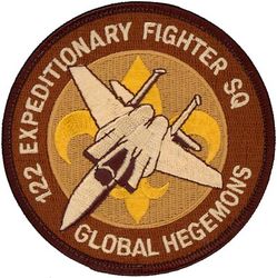 122d Expeditionary Fighter Squadron Operation ENDURING FREEDOM 2012 F-15
Keywords: desert