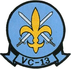 Composite Squadron 13 (VC-13)
VC-13 "Saints"
Established as Fighter Squadron 753 (VF-753) in 1946;  VF-753 absorbed VSF-76 & VSF-86 and redesignated Fleet Composite Squadron Thirteen (VC-13) on 1 Sep1973; Fighter Composite Squadron Thirteen (VFC-13) on 22 Apr 1988-.
Vought F-8H Crusader 1973
Douglas A-4L Skyhawk 1974
Douglas TA-4F Skyhawk 1976
Douglas TA-4J Skyhawk 1976
Douglas A-4E Skyhawk 1983
Douglas A-4F Skyhawk 1988
McDonnell Douglas Boeing F/A-18 Hornet 1993
McDonnell Douglas F5-E/F Tiger II 1996

