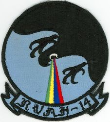 Reconnaissance Attack Squadron 14 (RVAH-14)
Established as Reconnaissance Attack Squadron Fourteen (RVAH-14) "Eagles Eyes" on 1 Feb 1968. Disestablished on 1 May 1974. 

North American RA-5C Vigilante, 1968-1974

