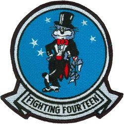 Fighter Squadron 14 (VF-14) F-14 Tomcat
VF-14 "Tophatters"
1990's-2001
Grumman F-14A Tomcat 
