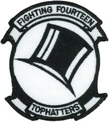 Fighter Squadron 14 (VF-14)
VF-14 "Tophatters"
1980's-2001
Grumman F-14A Tomcat 
