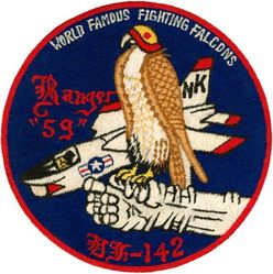 Fighter Squadron 142 (VF-142)
VF-142 "Fighting Falcons"
1959
Established as VF-791 on 20 Jul 1950; VF-142 on 4 Feb 1953; VF-96 on 1 Jun 1962-1 Dec 1975.  
Vought F-8A/C Crusader
