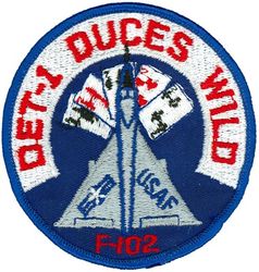 144th Fighter-Interceptor Wing Detachment 1 F-102 (ERROR)
Error patch though used, "Deuces" is misspelled.
Keywords: error