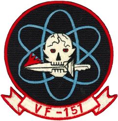 Fighter Squadron 151 (VF-151)
Established as Fighter Squadron TWENTY THREE (VF-23) on 6 Aug 1948. Redesignated Fighter Squadron ONE HUNDRED FIFTY ONE (VF-151) "Vigilantes" on 23 Feb 1959; Fighter Attack Squadron ONE HUNDRED FIFTY ONE (VFA-151) on 1 Jun 1986-.

McDonnell F3H-2 Demon
McDonnell Douglas F-4B/N/J/S Phantom II

Insignia approved by CNO on 26 May 1955.

