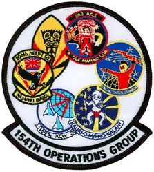 154th Operations Group Gaggle
Gaggle: 203d Air Refueling Squadron, 154th Air Control Squadron, 150th Aircraft Control and Warning Flight, 169th Aircraft Control and Warning Squadron, 204th Airlift Squadron &  199th Fighter Squadron.
