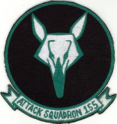 Attack Squadron 155 (VA-155)
Established as Reserve Attack Squadron SEVENTY ONE E (VA-71E) in 1946. Redesignated Reserve Attack Squadron FIFTY EIGHT A (VA-58A) on 1 Oct 1948; Reserve Composite Squadron SEVEN HUNDRED TWENTY TWO (VC-722) on 1 Nov 1949; Reserve Attack Squadron SEVEN HUNDRED TWENTY EIGHT (VA-728) on 1 Apr 1950. Called to active duty as Attack Squadron SEVEN HUNDRED TWENTY EIGHT (VA-728) on 1 Feb 1951. Redesignated Attack Squadron ONE HUNDRED FIFTY FIVE (VA-155) on 4 Feb1953. Disestablished on 30 Sep 1977. The second squadron to be assigned the VA-155 designation.
