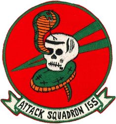 Attack Squadron 155 (VA-155)
Established as Reserve Attack Squadron SEVENTY ONE E (VA-71E) in 1946. Redesignated Reserve Attack Squadron FIFTY EIGHT A (VA-58A) on 1 Oct 1948; Reserve Composite Squadron SEVEN HUNDRED TWENTY TWO (VC-722) on 1 Nov 1949; Reserve Attack Squadron SEVEN HUNDRED TWENTY EIGHT (VA-728) on 1 Apr 1950. Called to active duty as Attack Squadron SEVEN HUNDRED TWENTY EIGHT (VA-728) on 1 Feb 1951; Attack Squadron ONE HUNDRED FIFTY FIVE (VA-155) on 4 Feb 1953. Disestablished on 30 Sep 1977. The second squadron to to be assigned the VA-155 designation.

Douglas A4D-2 (A-4B); A4D-5 (A-4E) Skyhawk

