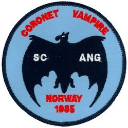 157th Tactical Fighter Squadron Exercise CORONET VAMPIRE 1985

