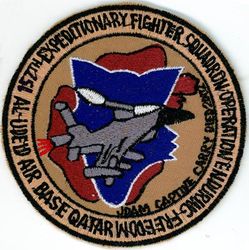 157th Expeditionary  Fighter Squadron Operation ENDURING FREEDOM
Keywords: desert