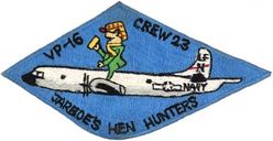 Patrol Squadron 16 Crew 23
VP-16 "Eagles"
1960s
Established as VP-906 in May 1946; VP-ML-56 on 15 Nov 1946; VP-741 in Feb 1950; VP-16 (3rd VP-16) on
4 Feb 1953-.
Lockheed P-3A Orion
