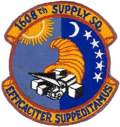 1608th Supply Squadron
Translation: EFFICACITER SUPPEDITAMUS = We Lend Strong Support
