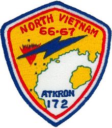 Attack Squadron 172 (VA-172) North Vietnam 1966-1967
VA-172 "Blue Bolts"
1966-1967
Douglas A4D-2N (A-4C) Skyhawk 
