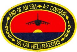 Attack Squadron 174 (VA-174) Inactivation
VA-174 "Hellrazors"
1988
Vought A-7E Corsair II

