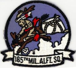 185th Military Airlift Squadron 
Constituted as the 620th Bombardment Squadron (Dive) on 25 Jan 1943. Activated on 4 Feb 1943. Redesignated 506th Fighter-Bomber Squadron on 10 Aug 1943. Redesignated 506th Fighter Squadron on 30 May 1944. Inactivated on 9 Nov 1945. Redesignated 185th Fighter Squadron, and allotted to the National Guard on 24 May 1946. Organized on 18 Feb 1947. Extended federal recognition on 18 Dec 1947. Redesignated 185th Tactical Reconnaissance Squadron on 1 Feb 1951; 185th Fighter-Bomber Squadron on 1 Jan 1953; 185th Fighter-Interceptor Squadron 1 Jul 1955; 185th Air Transport Squadron, Heavy c. 1 Apr 1961; 185th Military Airlift Squadron on 1 Jan 1966; Redesignated 185th Tactical Airlift Squadron on 10 Dec 1974; 185th Airlift Squadron c. 16 May 1992; 185th Air Refueling Squadron on 1 Oct 2008; 185th Special Operations Squadron on 1 Oct 2015-.
