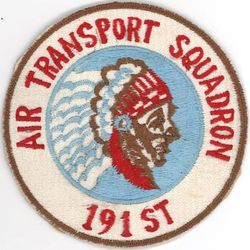 191st Air Transport Squadron, Heavy 
Constituted 407th Fighter Squadron on 12 Oct 1943. Activated on 1 15 Oct 1943. Redesignated: 407th Fighter-Bomber Squadron on 5 Apr 1944; 407th Fighter Squadron on 5 Jun 1944. Inactivated on 7 Nov 1945. Redesignated 191st Fighter Squadron, and allotted to Utah ANG on 24 May 1946. 191st Fighter Squadron (SE) extended federal recognition on 18 Nov 1946. Redesignated 191st Fighter-Bomber Squadron on 1 Apr 1951; 191st Fighter-Interceptor Squadron on 1 Jul 1955; 191st Air Transport Squadron (Heavy) on 1 Apr 1961; 191st Military Airlift Squadron on 1 Jan 1966; 191st Air Refueling Squadron on 20 Oct 1972-.
