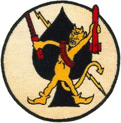 Fighter Squadron 194 (VF-194) (1st)
Established as Fighter Squadron ONE HUNDRED FIFTY THREE (VF-153) on 15 Jul 1948. Redesignated Fighter Squadron ONE HUNDRED NINETY FOUR (VF-194) "Yellow Devils" on 15 Feb 1950; Attack Squadron ONE HUNDRED NINETY SIX (VA-196) on 4 May 1955. 

Grumman F8F-1/2 Bearcat, 1948-1949
Vought F4U-4 Corsair, 1950
Douglas AD-3/1/2/4NA/4Q/6  Skyraider, 1950-1966

Insignia approved on 5 Oct 1950.

Deployments.
11 Jan 1950-13 Jun 1950 USS Boxer (CV-21) CVG-19, F8F-2, WestPac
15 Oct 1951-3 Jul 1952 USS Valley Forge (CV-45) ATG-1, AD-2/3, Korea
30 Mar 1953-28 Nov 1953 USS Boxer (CVA-21) ATG-1, AD-4NA/Q, Korea/WestPac
1 Sep 1954-9 Apr 1955 USS Wasp (CVA-18) ATG-1, AD-6, WestPac

