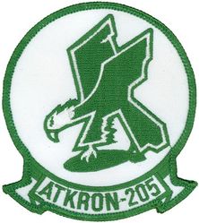 Attack Squadron 205 (VA-205)
Established as Attack Squadron 205 (VA-205) "Green Falcons" on 1 Jul 1970-31 Dec 1994. 

Douglas A-4L Skyhawk
Vought A-7B/E Corsair II
Grumman A-6E/KA-6D Intruder

