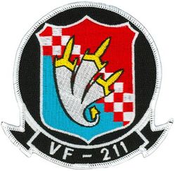 Fighter Squadron 211 (VF-211)
VF-211 "Checkmates"
1975-2004
Established as VB-74 on 1 May 1945; VA-1B on 15 Nov 1946; VA-24 on 1 Sep 1948; VF-24 (2nd) on 1 Dec 1949; VF-211 on 9 March 1959. VF-24 redesignated VF-211 and VF-211 redesignated VF-24 on the same day. VFA-211 in 2005.
Grumman F-14A Tomcat
