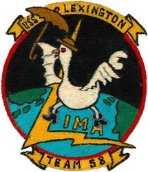 Attack Squadron 215 (VA-215) VAN # 58 
Established as Attack Squadron 215 (VA-215) "Barn Owls" on 22 Jun 1955-31 Aug 1967.

14 Jul 1958-19 Dec 1958, USS Lexington (CV-16), Douglas AD-6/7 Skyraider





