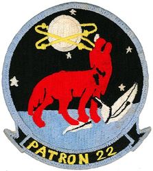 Patrol Squadron 22 (VP-22) (3rd) 
Established as Bombing Squadron ONE HUNDRED TWO (VB-102) on 15 Feb 1943. Redesignated Patrol Bombing Squadron ONE HUNDRED TWO (VPB-102) on 1 Oct 1944; Redesignated Patrol Squadron ONE HUNDRED TWO (VP-102) on 15 May 1946; Heavy Patrol Squadron (Landplane) TWO (VP-HL-2) on 15 Nov 1946; Patrol Squadron TWENTY TWO (VP-22) (3rd) "Blue Geese" on 1 Sep 1948. Disestablished on 31 Mar 1994.

Lockheed P2V-5F Neptune

Insignia (3rd) approved on 11 Jun 1959.
Japanese made.

