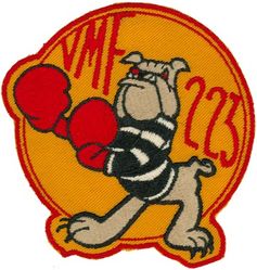 Marine Fighter Squadron 223 (VMF-223)
VMF-223 "Bulldogs" 
1948 3d Design
F-4U Corsair
