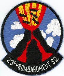 23d Bombardment Squadron, Heavy
Organized as 18 Aero Squadron on 16 Jun 1917.  Redesignated as 23 Aero Squadron (Repair) on 22 Jun 1917.  Demobilized on 22 Mar 1919.  Reconstituted, and consolidated (1924) with 23 Squadron, which was authorized on 30 Aug 1921, organized on 1 Oct 1921, redesignated as 23 Bombardment Squadron on 25 Jan 1923.  Redesignated as: 23 Bombardment Squadron (Medium) on 6 Dec 1939; 23 Bombardment Squadron (Heavy) on 20 Nov 1940; 23 Bombardment Squadron, Heavy, on 6 Mar 1944; 23 Bombardment Squadron, Very Heavy, on 30 Apr 1946.  Inactivated on 10 Mar 1947.  Redesignated as 23 Reconnaissance Squadron, Very Long Range, Photographic, on 16 Sep 1947. Activated on 20 Oct 1947.  Redesignated as: 23 Strategic Reconnaissance Squadron, Photographic, on 16 Jun 1949; 23 Strategic Reconnaissance Squadron, Heavy, on 14 Nov 1950; 23 Bombardment Squadron, Heavy, on 1 Oct 1955; 23 Bomb Squadron on 1 Sep 1991.
