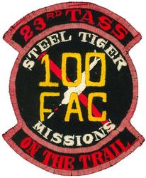 23d Tactical Air Support Squadron Steel Tiger Forward Air Controller 100 Missions
