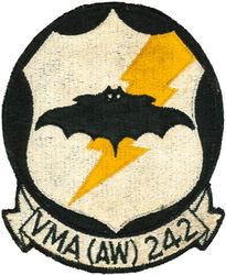 Marine All Weather Attack Squadron 242 
VMA(AW)-242 "Bats"
1964-1966 1st Design
A-6A Intruder 
