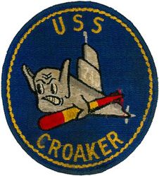 SS-246 USS Croaker 
USS Croaker (SS-246)
Class & type: Gato-class diesel-electric submarine
Builder: General Dynamics Electric Boat, Groton, Connecticut 
Laid down: 1 April 1943
Launched: 19 Dec 1943 
Commissioned: 21 Apr 1944
Decommissioned: 15 Jun 1946
Recommissioned: 7 May 1951 
Decommissioned: 18 Mar 1953 
Recommissioned: 11 Dec 1953
Decommissioned: 2 Apr 1968
Struck: 20 Dec 1971 
Fate: Made into Museum ship at Groton, Connecticut on 27 Jun 1976, later Buffalo, NY.
