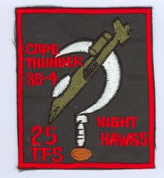 25th Tactical Fighter Squadron Exercise COPE THUNDER 1986-4
