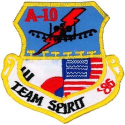 25th Tactical Fighter Squadron Exercise TEAM SPIRIT 1986
