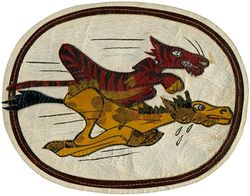 26th Pursuit Squadron, Interceptor, 26th Pursuit Squadron, Fighter, 26th Fighter Squadron, Twin Engine & 26th Fighter Squadron
Constituted as 26 Pursuit Squadron (Interceptor) on 20 Nov 1940.  Activated on 15 Jan 1941.  Redesignated: 26 Pursuit Squadron (Fighter) on 12 Mar 1941; 26 Fighter Squadron (Twin Engine) on 15 May 1942; 26 Fighter Squadron on 1 Jun 1942.  Inactivated on 13 Dec 1945.

Insignia approved on 20 Mar 1945. Multi piece, painted on leather

Stations. Hamilton Field, CA, 15 Jan 1941; March Field, CA, 10 Jun 1941-11 Jan 1942; Karachi, India, 13 Mar 1942; Dinjan, India, 10 Oct 1942; Kunming, China, c. 7 Oct 1943 (detachments operated from Nanning, China, c. 8 Mar-Nov 1944; Liangshan, China, May-20 Jun 1944; Kweilin, China, 20-30 Jun 1944; Poseh, China, Jan 1945; Liangshan, China, Jan and Mar 1945; Laohokow, China, Jan-Feb 1945); Nanning, China, 1 Aug 1945; Loping, China, Sep-Nov 1945; Ft Lewis, WA, 12-13 Dec 1945.

